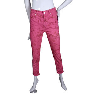 La Vie Rebecca Taylor Belle Ines Jeans Size 25 Pink Reworked Skinny